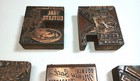 Vintage Metal And Wood Letterpress Printing Blocks X5 Lot 1 Printers Blocks
