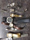 Lot Of  8 Mixed  Vintage Wristwatches Need Batteries Untested