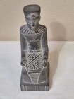 Egyptian Antiquities Pharaoh Statue Carved Soapstone Vintage 