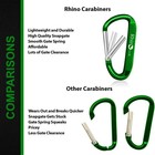 8 Pack 3 15   Aluminum Spring Snap Hook Carabiner D Ring Carabiner Clip Camping