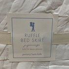 Pottery Barn Kids White Full Jupannage Ruffle Bed Skirt New 18  Drop Cotton