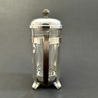 Vintage Melior Chambord 8 Cup French Press Pyrex Rhodium Plated France