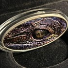 Niue Island 1 Oz Croceye Crocodile Alligator Animal Skin  2 Eye Silver Coin 2013