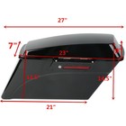 Vivid Black Hard Saddlebags Bag   Latch Keys Fit For Harley Touring Models 94-13