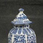 Chinese Old Blue And White Porcelain Draw Dragon Vase Qianlong Mark
