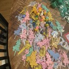 Large Lot Of Vintage Cake Toppers Decorations All Occasions Near 400 Pieces