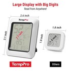 Temppro Tp50 Digital Hygrometer Indoor Thermometer Humidity Monitor