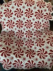 New Peppermint Afghan  Crochet  Hand Made  Red  Afghan Approximately 50    X 60   