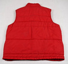 Vintage Puffer Vest Swingster Size M l 70s Red Marty Mcfly Snap Front Quilt Usa