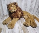 Vtg Steiff  leo  Lion Mohair Steiff Lion 6 X 11  In Glass Eyes 1950-60 s Read