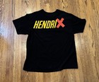 Jimi Hendrix Vintage 1991 Hanes Burning Guitar Single Stitched Graphic Tee Shirt