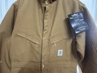 Carhartt Quilt Lined Coveralls Brown Size 40 Short   rn 14806