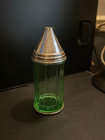 Uranium Glass Vintage Tilt A Spoon Diner Sugar Shaker Dispenser Medco Nyc Rare