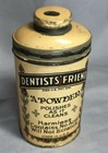 Full Antique Dentists Friend Tooth Powder Tin Dental Teeth Advertising Talc