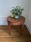 Baker Furniture Solid Cherry Round Accent Side Table