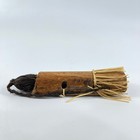 Wooden Doll With Raffia Skirt Liberia Matter Collection