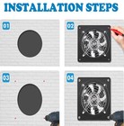 Extractor De Aire Humo 6 Pulgadas Electrico 110v Para Cocina Ventana Ba  o Pared