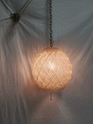 Vintage Mid Century Modern Acrylic Lucite Swag Lamp Hanging Lamp Mcm