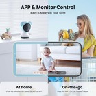 Iegeek 5   Wifi Video Baby Monitor With Camera And Audio 2-way Talk 360   Ptz