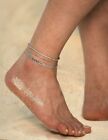 3pcs Ankle Bracelet For Women Anklets Beach Foot Jewelry 14k Gold Plated Silver