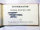 1956 Divemaster Scuba Diving Log Book- Very Rare Item 