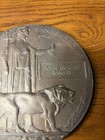 Wwi Dead Mans Plaque World War 1 Collectable Coin Vintage Antique Rare British