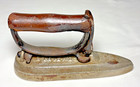 Antique Sensible  1 Clothes Iron Wood    Cast Iron Handle