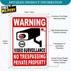 4 Pack Private Property No Trespassing Sign Rustproof Aluminum 24-hour Video S  