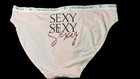 Nwt Victoria   s Secret Stretch Pink    sexy     Bikini Panties Size Large