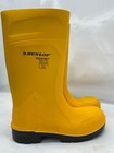 Dunlop Rubber Boot Unisex  Knee Steel Toe Polyurethane Black Yellow Size 10
