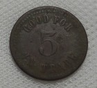 Montesano Washington Robert Schell Saloon Good For 5   In Trade Token Scarce