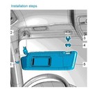 2-pack Interior Sun Visor Hook Clip Bracket For A1 A3 A4 A5 Q3 Q5 Oem 8e0 857 56