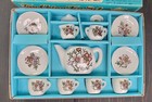 Vtg Sonsco Japan Childs 13 Pc Complete Real Chinaware Tea Set  In Box