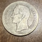 Venezuela Coin Two Bolivars 1929 Silver  Actual Coin