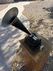 Edison Gem Model A Cylinder Phonograph With Brass Witches Hat Horn