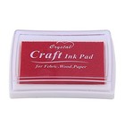 Ypselected Craft Stamp Ink Pad For Paper Wood Fabric 15 Colors Available Red