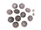 Gorgeous Set Of 11 Ornate Antique Victorian Glass Buttons 1 1 8     2 Smaller 