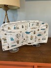 Vintage 1950 s Kitschy Toaster Cover Teal Black Mcm Style Kitchen Awesomeness