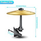 Car Cymbal Mini Drum Crash Cymbal Gold For Car Vent Interior Driving Fun Gift