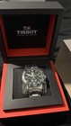 Tissot Seastar Chronograph Diver Watch Black Dial Stainless Steel Bracelet