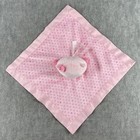 Child Of Mine Owl Rattle Lovey Pink Hearts Security Blanket Soother