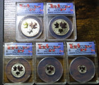 2016 Canada 9999 Silver Maple Leaf Gilt 5-coin Set - Anacs Rp Pf Pr 70
