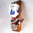 Leinbrook s Ideal     Dutch Delft Blue Windmills     Wall Mount Coffee Crank Grinder