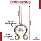 Medieval Inspired Functional Handmade Penannular 100  Brass Brooch Accessory