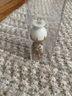 Vintage Miniature Dollhouse White And Gold Lamp