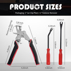 Professional Car Clip Pliers And Trim Removal Tool For Door Panel Fasteners Set