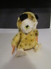 Vtg Steiff Wittie The Owl Mohair Stuffed Animal 5 1 2  No Button Or Tag Germany