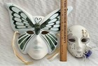 Set Of 2 Vintage Mardi Gras Masquerade Ceramic Masks 1989 Wall Decor