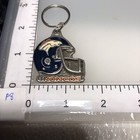 Vintage Denver Broncos Pewter Football Colorado Keychain Key Ring Chain Fob