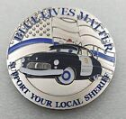 Disney Police  Sheriff Blue Lives Matter New Silver 2  Challenge Coin